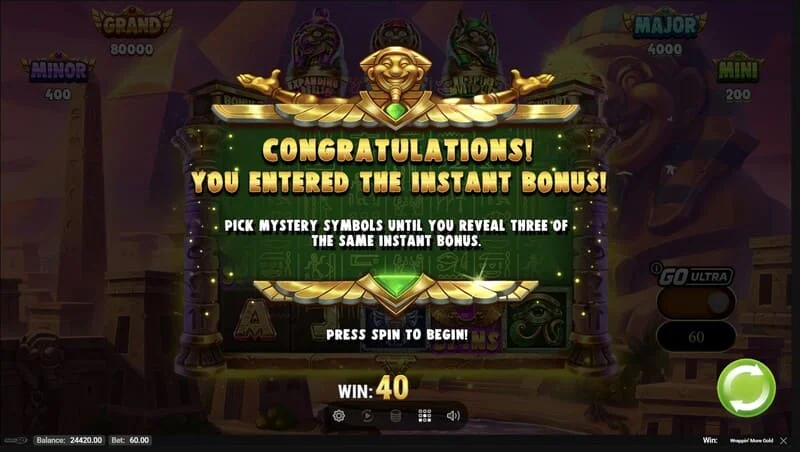 Wrappin' More Gold - spuštění integrovaného kola